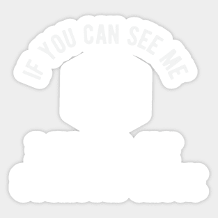 Dungeons & Dragons - If You Can See Me I Failed My Stealth Check - DnD Dice Set Sticker